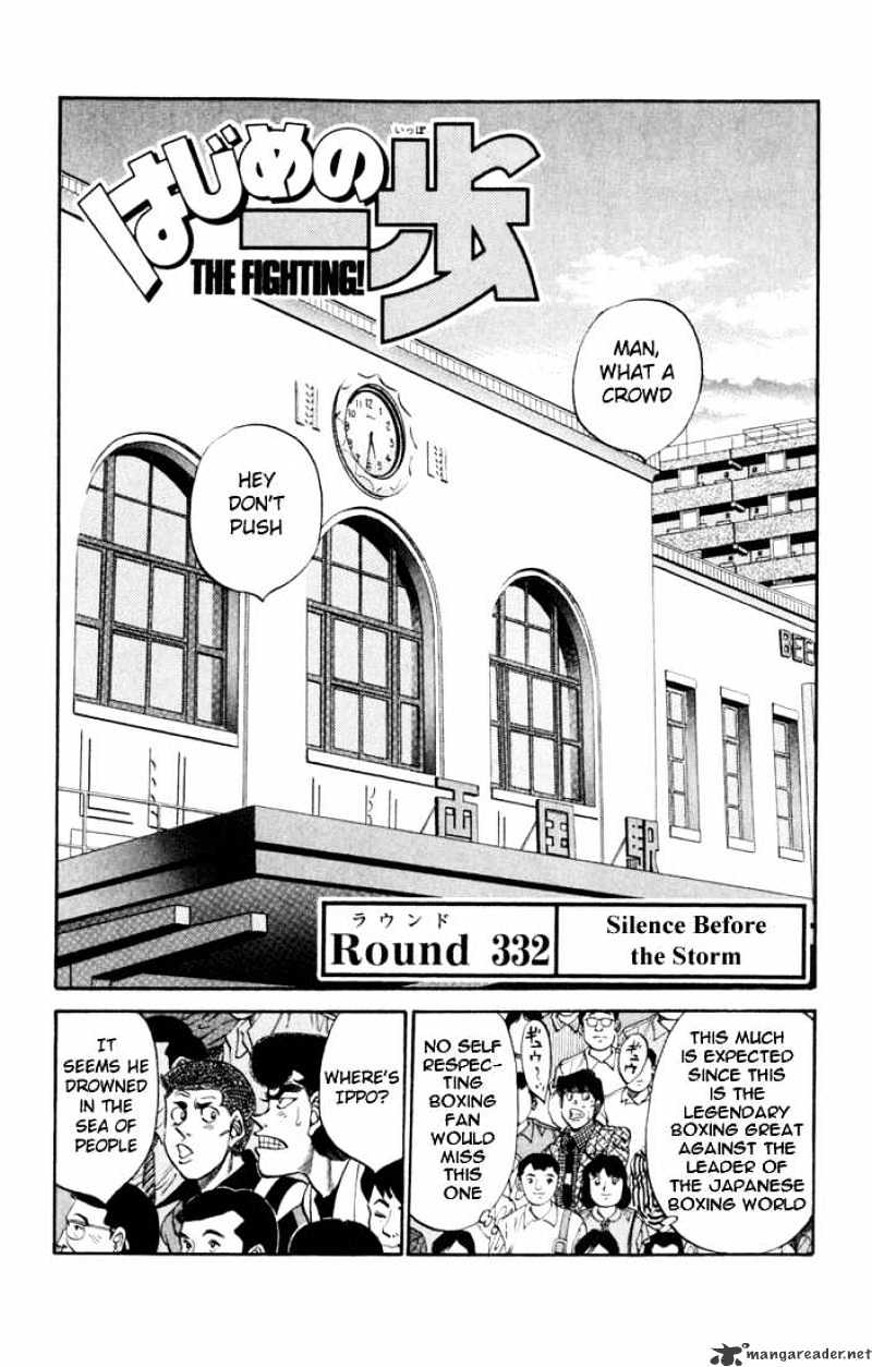 Hajime no Ippo: Fighting Spirit, Chapter 332 image 01